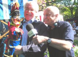 Geoffrey Gould & Punch with Roger Hammett of BBC Radio Solent